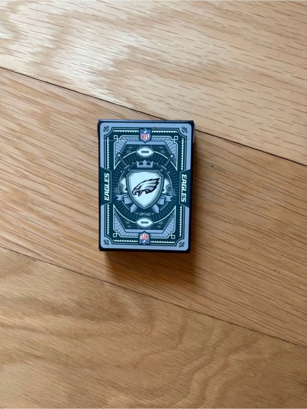 NFL Licensed Philadelphia Eagles Playing Cards - Midnight Green